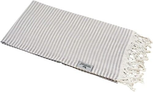 Hamamtuch fouta streifen grau - hamamtuch,