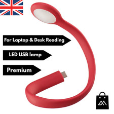 IKEA HÖSTULOTA rote LED USB Lampe flexibles Licht für PC Laptop Schreibtisch Leselampe
