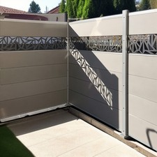 WPC Sichtschutz Zaun 180x180