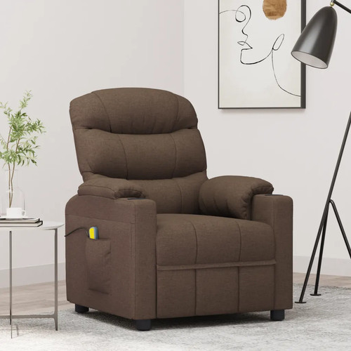 Massagesessel braun stoff - massagesessel,
