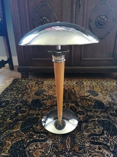 Art deco stil tischlampe chrom - art,