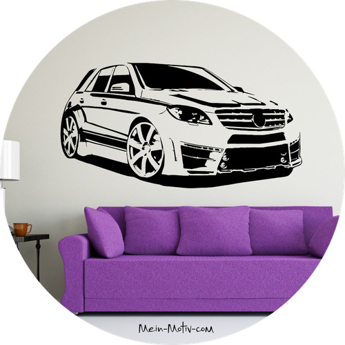 Wandtattoo mercedes benz - wandtattoo, ml