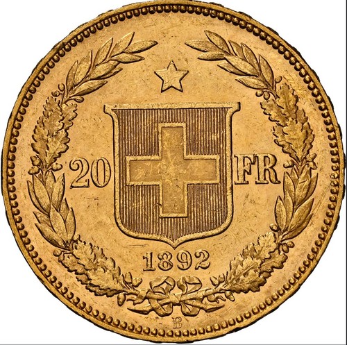 Franken 1892 schweiz ngc - 20,