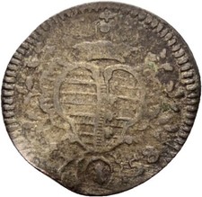 Sachsen Hildburghausen 1 Kreuzer 1758 Ernst Friedrich Karl Original Münze #HUT99