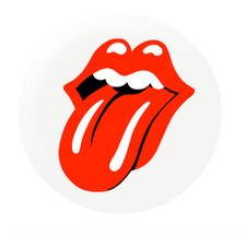 Rolling Stones Zunge 25 mm Knopfabzeichen