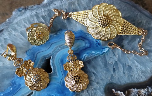 Modeschmuck gold schmuckset - gold,