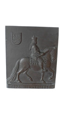 Bronze Relief Bild 75 Jahre Jubiläum Henkel 1876-1951