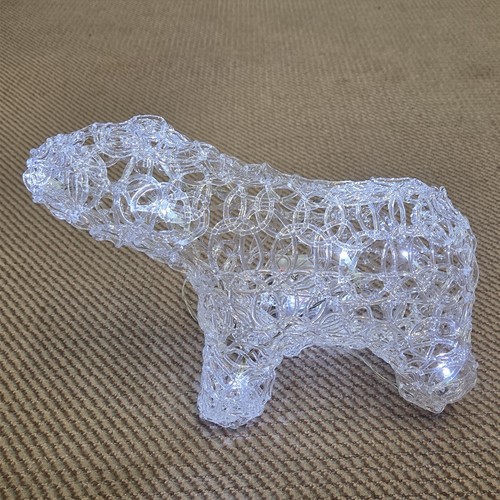 Led eisbär gehend - eisbär, christal