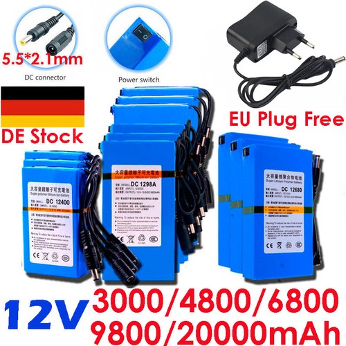 12v 3000mah 20000mah - dc, ~