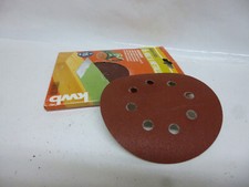 Kwb Schleifblatt Quick-Stick 115mm 6er Pack mit 8Loch Korn 120  Best. 4918-12