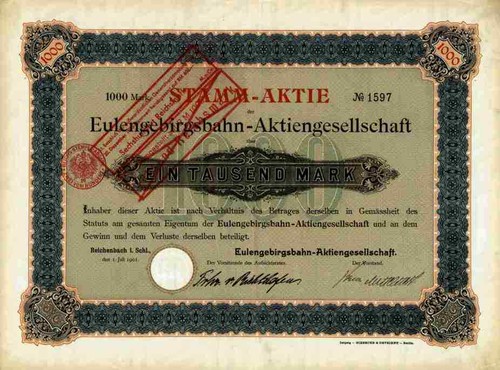 Eulengebirgsbahn 1901 - eulengebirgsbahn, ag