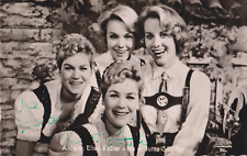 ISA und JUTTA GÜNTHER Original Autogramm signierte Kolibri Postkarte 50er Jahre