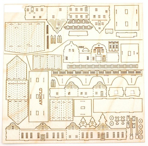 Häuserset mit bahnhof - häuserset,