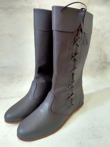 Mittelalter leder stiefel - mittelalter,