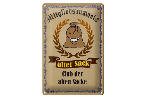 Mrdeco metall schild 20x30cm - schild,