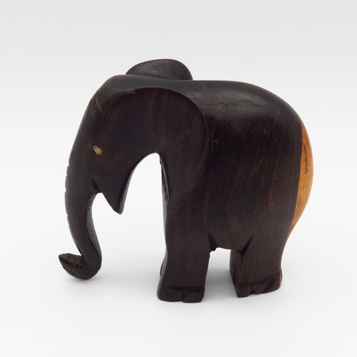 Vintage elefant holzfigur - elefant,