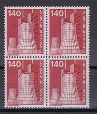 BRD 1975 postfrisch Industrie  Technik 4er Block MiNr.  856  Heizkraftwerk