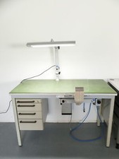 KaVo Arbeitstisch / Labortisch / Dentalmöbel Kavo mit Arbeitsleuchte 135cm