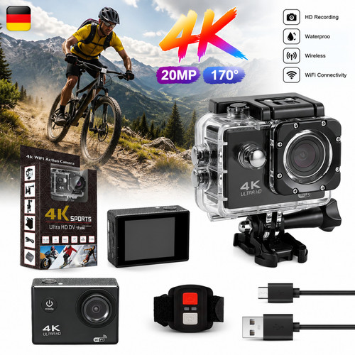 Actionkamera wasserdicht - 4k,