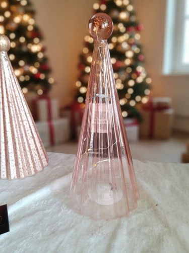 LED-Tannenbaum/Glas/neu/rosa/k