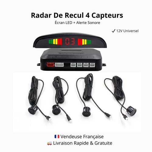 Auto rückfahrradar system - system, 12v