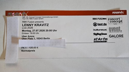 Top sitzplatz lenny kravitz - lenny,