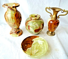 Alabaster Vasen & Schale  4