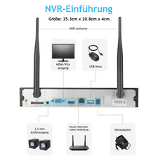 JENNOV 10CH WIFI WLAN NVR