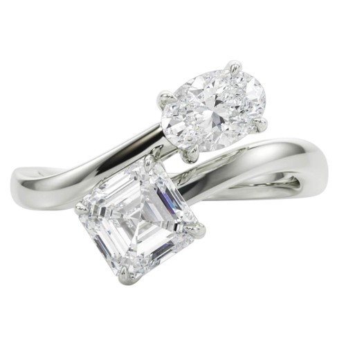 Ovaler asscher schliff - ovaler, 3,00
