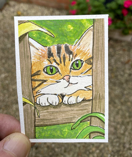 Aceo aquarell gemalt auf - gemalt,