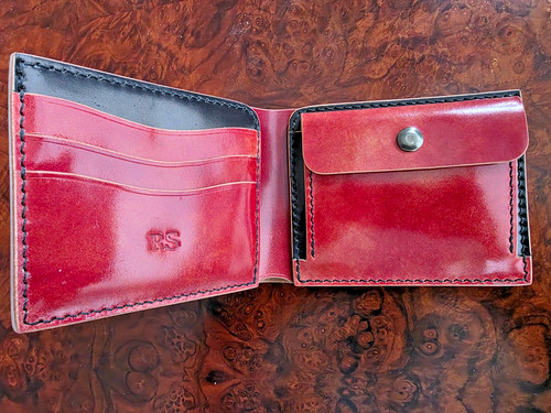 Shell cordovan wallet coin - cordovan,