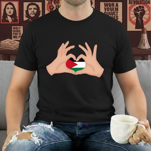 Palästina herz hände shirt - hände, t-shirt