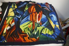 Franz Marc Pferd und Adler großes Tuch Seide Seidentuch Damen Herren Unisex