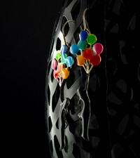 Ohrringe Silber 925 Emaille