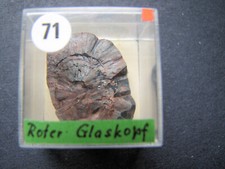 Roter Glaskopf Knollengrube Bad Lauterberg Harz Micromount Nr. 71 v. 1977