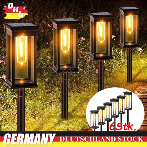 6stk solarlampen für - solarlampen, außen