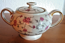 Rosenthal Zuckerdose Porzellan -Winifred- edles Blumendekor Goldrand Top !