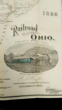 1898 Railroad Map Of Ohio
