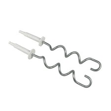 Knethaken links rechts - links+rechts, braun