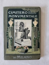 Vintage Cimitero Monvmental Di Milano Fotografie Buch Reise Souvenir Italien "