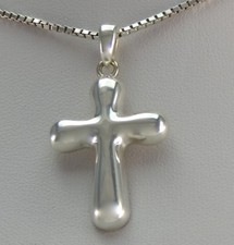 KREUZ ANHÄNGER 925er STERLING SILBER OHNE KETTE