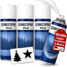 4 x Schneespray Fenster