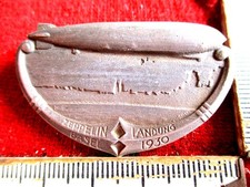 alter Orden Abzeichen aus 1930 Zeppelin Basel Schweiz Landung an Nadel