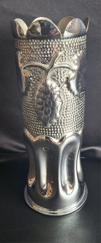Antike versilberte blumenvase - versilberte, blumenvase-