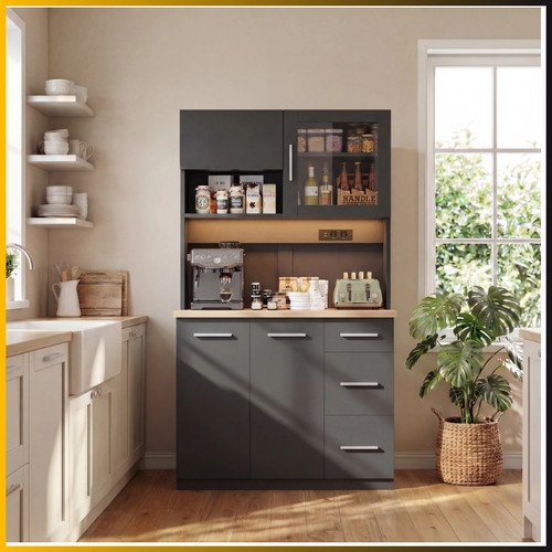 Küchenschrank kaffeebar mit - kaffeebar,