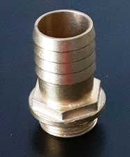 Schlauchtülle Messing Aussengewinde 3/4" Schlauchnippel Schlauchanschluss DN 25