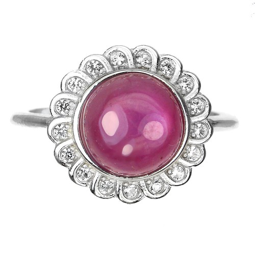925 sterling silber ring rund - ring,