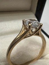 Diamant brillant solitär ring - diamant-brillant,