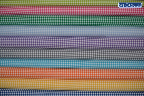 Baumwollstoff vichy karo 5 - baumwollstoff,