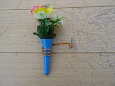Trabant Wartburg Sachsenring DKW EMW Blumenvase  Vase blau mit Blumen NEU